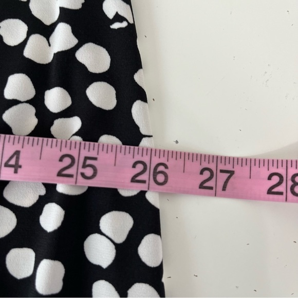 Ellos Black Geometric Print 3/4 Sleeve Shift Dress NWOT - Picture 13 of 14